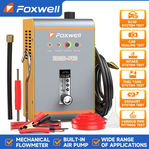 FOXWELL SD101 Pro EVAP Smoke Leak Detector Automotive Built-in Air Pump Car