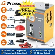 FOXWELL SD203 Automotive Smoke Machine with Pressure Gauge & Flow Meter, All Systems EVAP Vacuum Leak Detector