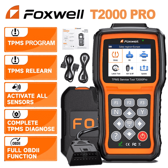 FOXWELL TPMS Relearn Tool, Automotive TPMS Sensors Activate Relearn Program-ming Scan Tool, Upgraded of T1000