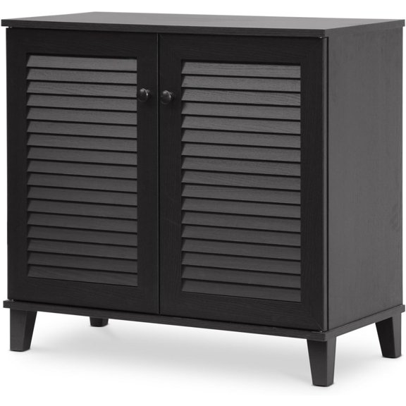 FP-01LV-Espresso Studio Shoe-Storage Cabinet, Espresso 14.5Lx29.625Wx27.5H
