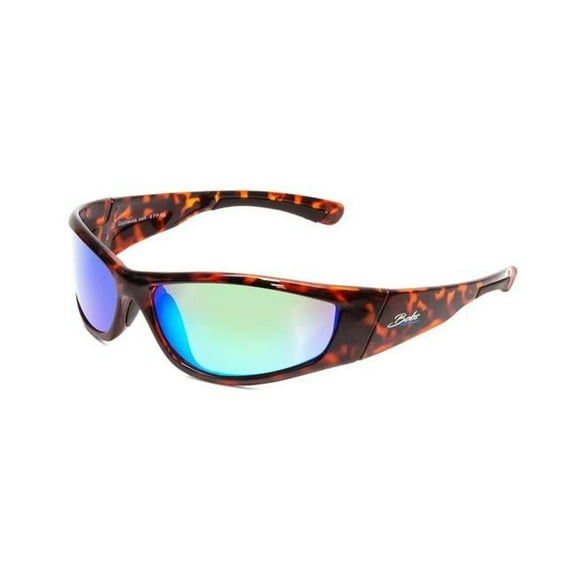 Coyote Vision USA FP-69 tort-green mirror Bobs Floating Polarized Sunglasses, Tortoise & Green Mirror