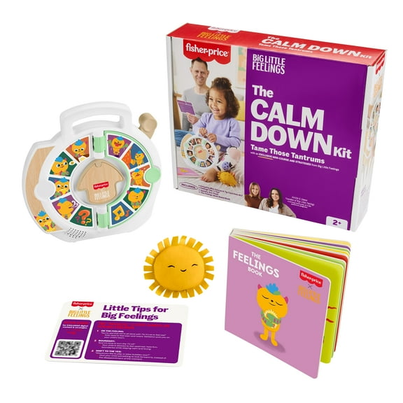 Fisher-Price Big Little Feelings Calm Down Play Kit, Set of Learning Toys & Tips for Toddlers & Kids