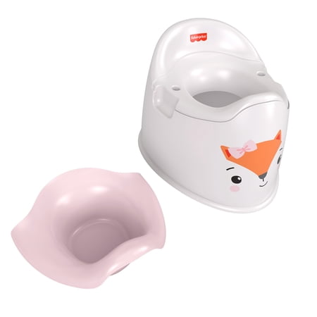 Fisher-Price Friendly Fox Potty Toddler Toilet Training Chair with Removable Bowl, Kids Ages 18+