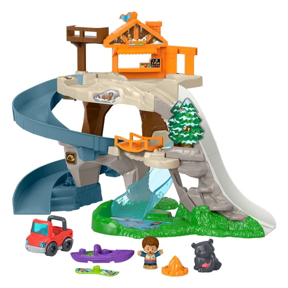 Fisher-Price Little People Ultimate Mountain Playset, Vehicle, Figures & Pieces for Toddler Play