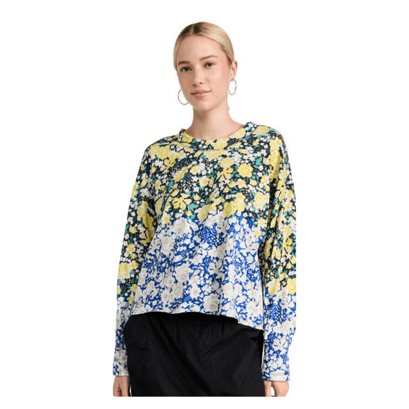 FP Movement Inspire Printed Layer Tee, Faded Poppy Black, M