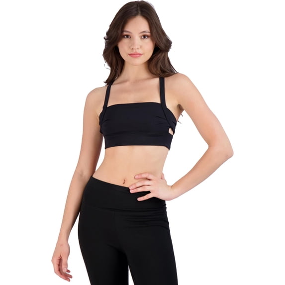 FP Movement by Free People Wave Rider Women's Cut Out Square Neck Sports Bra