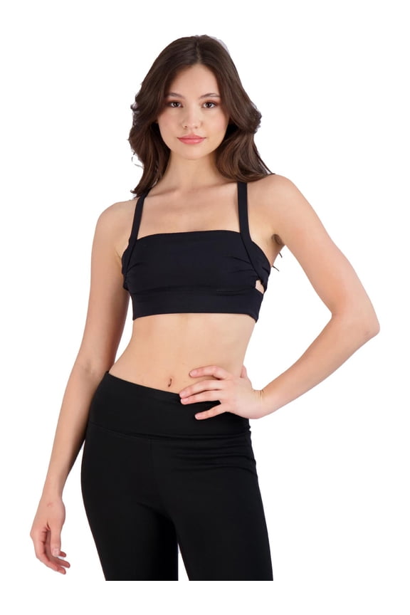 FP Movement by Free People Wave Rider Women's Cut Out Square Neck Sports Bra