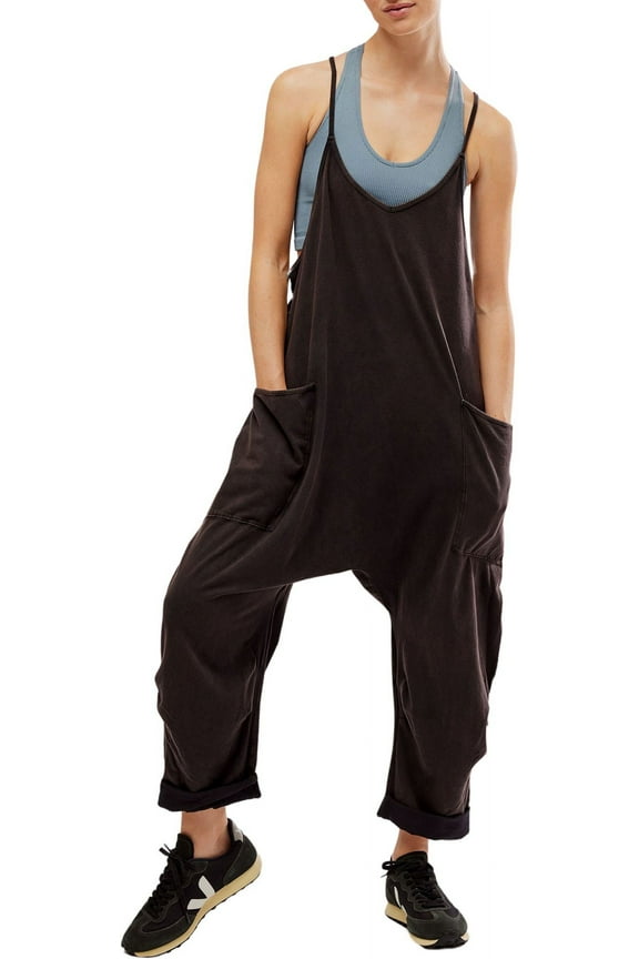 FP Movement by Free People Women's Hot Shot Onesie (Washed Black, XS)