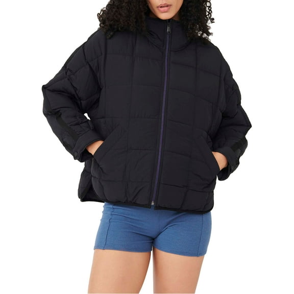 FP Movement by Free People Women's Pippa Packable Puffer Jacket (Black, XS)