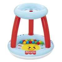 Fisher-Price Lil Sunshine Inflatable Indoor and Outdoor Ball Pit with 15 Play Balls (Blue)
