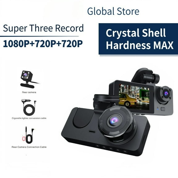 FPC 1080P Dual Dash Cam Front and Inside with Infrared Night Vision