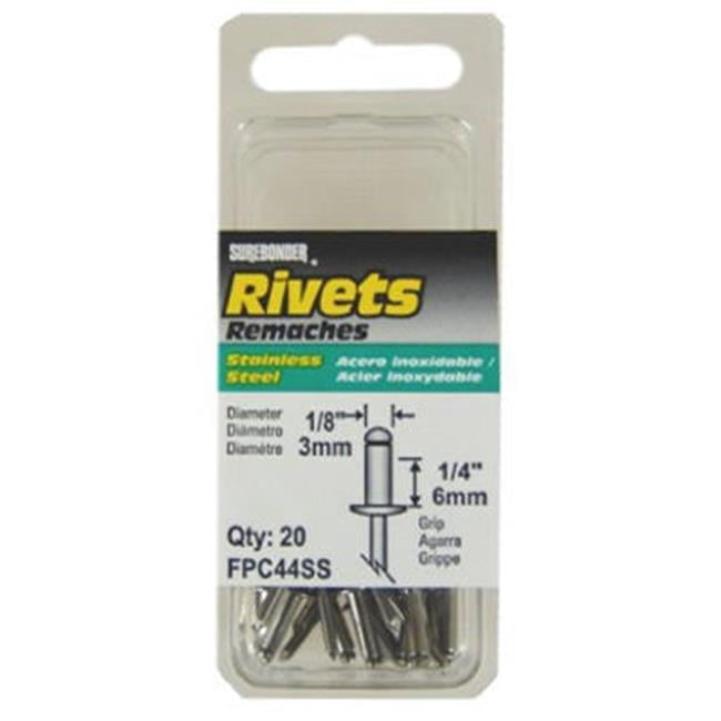 FPC FPC44SS Surebonder 20 Pack Medium Stainless Steel Rivet