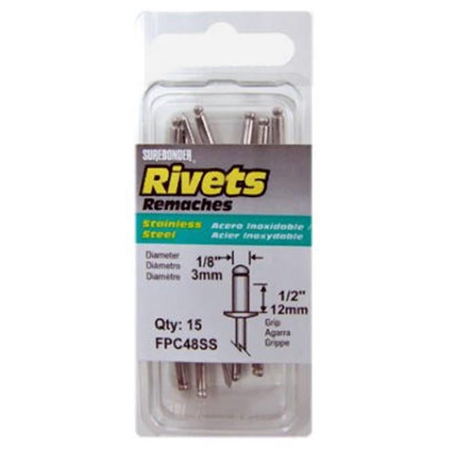 FPC FPC48SS Surebonder 15 Pack Long Stainless Steel Rivet