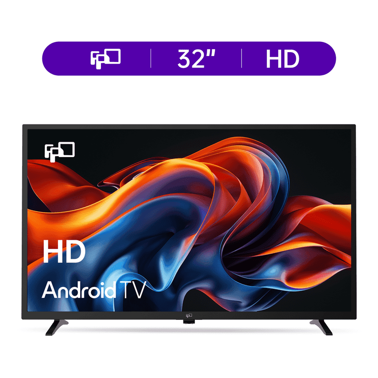 FPD 32-inch HD Android TV, Smart TV with Chromecast, Dolby Audio