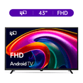 thumbnail image 1 of FPD 43-inch Smart TV, 1080P FHD Android TV with Google Play Built-in Chromecast, Dolby Audio, Hdr 10, Flat Television with Assistant Voice Control, 1 of 11