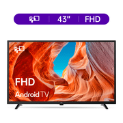FPD 43-inch Smart TV, 1080P FHD Android TV with Google Play Built-in Chromecast, Dolby Audio, Hdr 10, Flat Television with Assistant Voice Control