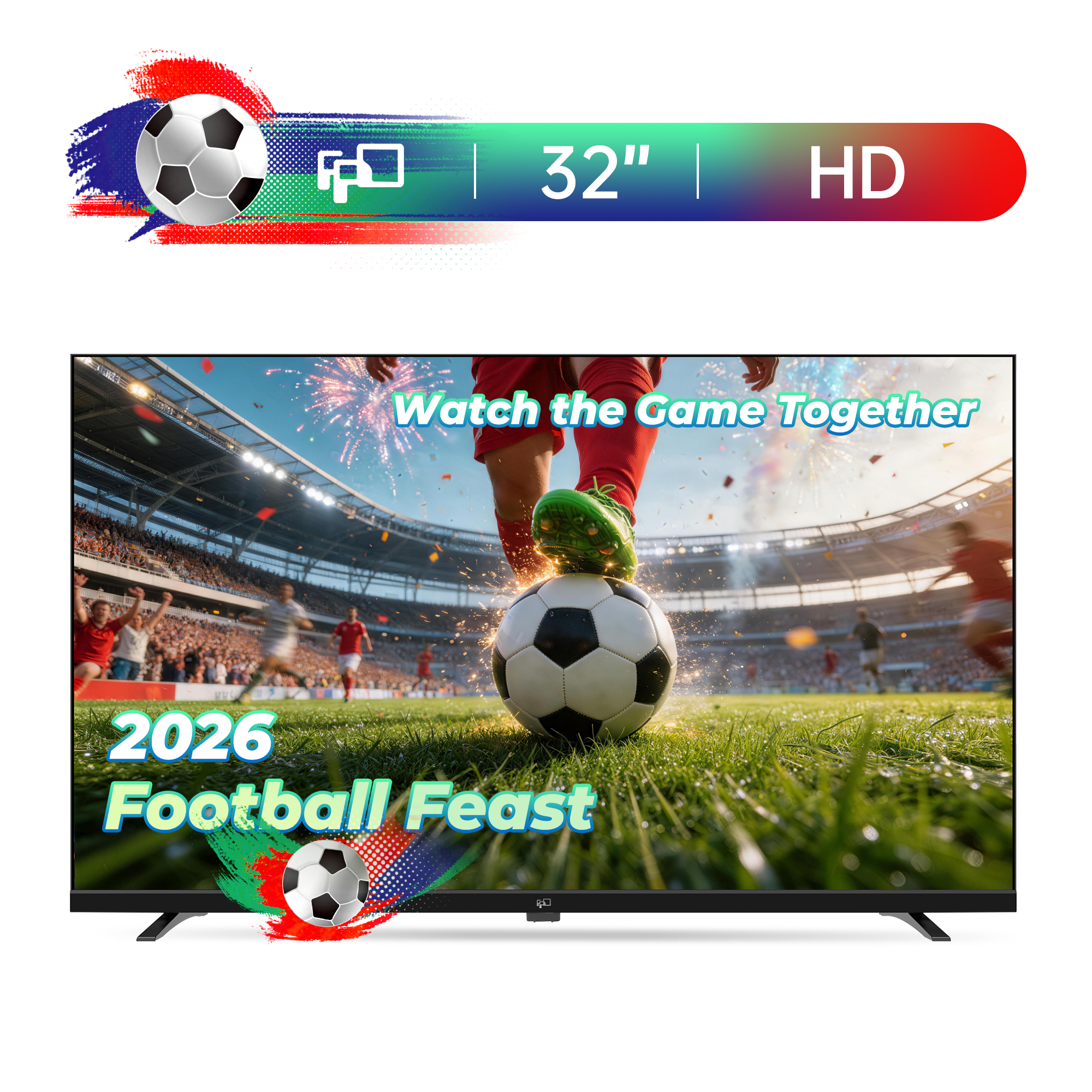 FPD 32-inch HD Smart TV with Google TV - Voice Remote Control