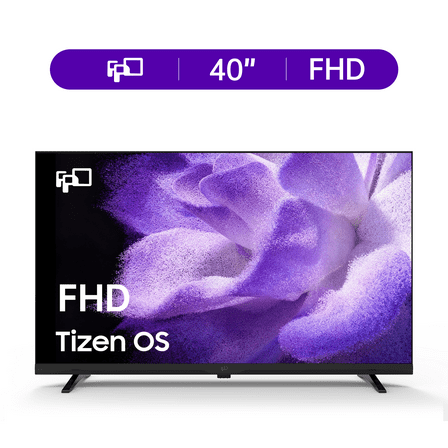 FPD 40 inch Smart TV, 1080P FHD Tizen TV with Smartthings Built in Gaming Hub, Dolby Audio, Hdr10, Voice Control, Flat Television with Miracast