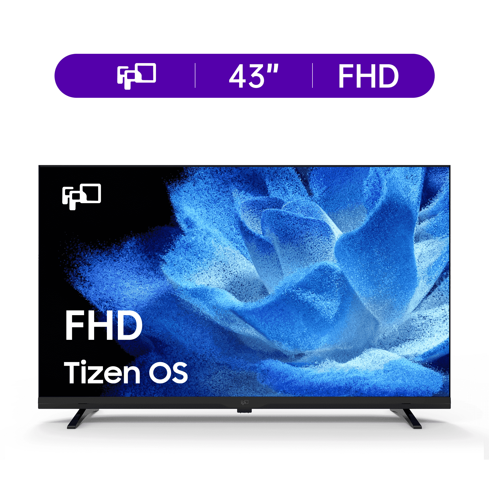 FPD 43-inch Smart TV, 1080P Fhd Compatible with Samsung TV Plus, Smartthings Built in Gaming Hub, Dolby Audio, Hdr10, Voice Control, Flat Television with Miracast