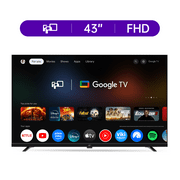 FPD 43-inch FHD Smart TV with Google TV - Voice Remote Control, Dolby Atmos, Dolby Audio HDR 10, Ultra-Flat LED Television, P Series CG43-P3