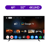 FPD 50-inch Smart TV, 4K UHD Google TV with Google Play Built-in Google Cast , Dolby Audio, Hdr 10, Flat Television with Assistant Voice Control deal from Walmart