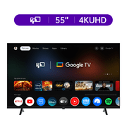 FPD 55-inch 4K UHD HDR10+ Smart TV with Google TV - Dolby Vision, Dolby Atmos, Ultra-Flat LED Television, Canvas Series CG55-C1