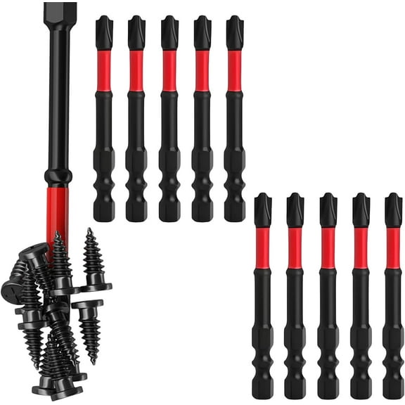 FPH2 Impact Screwdriver Bit Set for Electricians,Fph2 Screwdriver,S2 Steel 65mm & 110mm,1/4 Inch Hex Shank Magnetic Cross Slot Screw Driver Drill Bits Used on Circuit Breakers