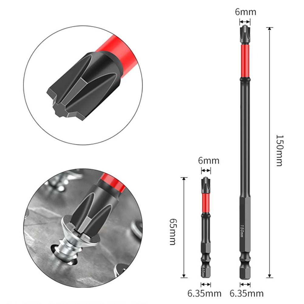 FPH2 Magnetic for Impact Screwdriver Bit Set for Electricians High for ...