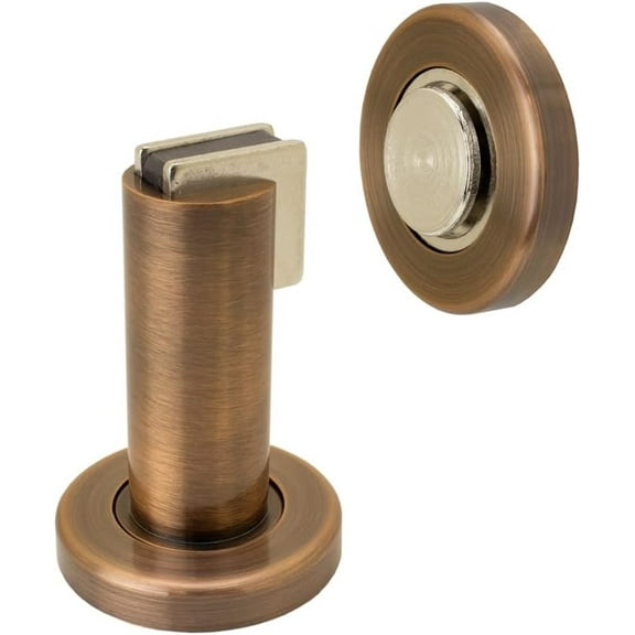 FPL Door Locks and Hardware FPL Modern Door Stop/Holder and Magnetic Catch - Antique Copper 2.960inchTall* 2inch Wide (At Base)