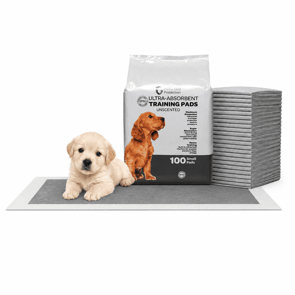 FPN Puppy Pads for Dogs 100 Count Charcoal Small 13X18 Inch | Disposable Pee Pads for Puppies & Small Dogs | Pet Training Pads for Potty Training, Small Dog Pee Pads, Puppy Pads Bulk