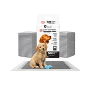 FPN Puppy Pads Charcoal 18"x24" 50Pack Super Absorbent 5-Layer Leak-Proof Disposable Pee Pads for Dogs, Cats & Rabbits   Ideal for All Pets