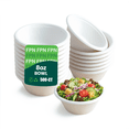 thumbnail image 1 of FPN Compostable Paper Bowls 500 Pack 8 oz, Disposable Heavy-Duty – Eco-Friendly, Bagasse Bowl for Soup, Salad, Dessert & More, 1 of 8