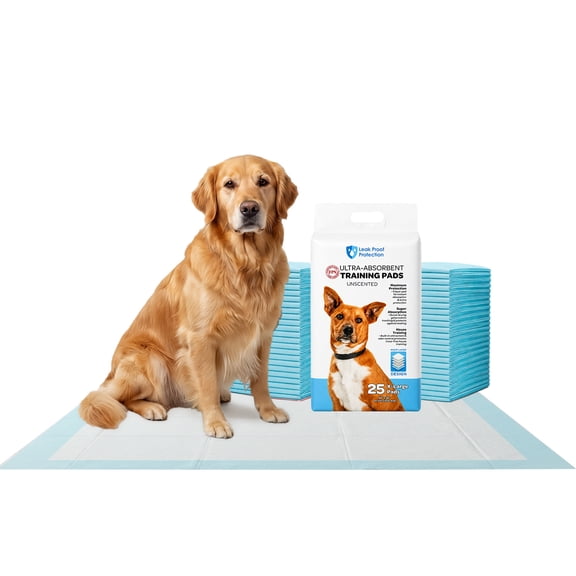 FPN Dog Pads 24x36 Inch, 25-Pack Pet Training - Ultra-Absorbent, Leak-Proof, Pee Pads Fast-Drying, 5-Layer Protection, Anti-Slip, Odor Control for Dogs, Cats - Ideal for All Pets