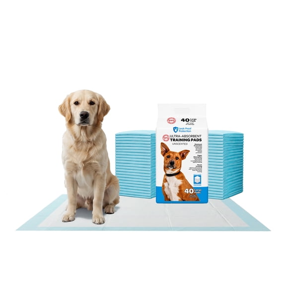 FPN Dog Pee Pads 24x24 Inch, 40-Pack Pet Training - Ultra-Absorbent, Leak-Proof, Fast-Drying, 5-Layer Protection, Anti-Slip, Odor Control for Dogs, Cats - Ideal for All Pets