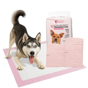 FPN Pink Puppy Pee Pads For Training, 24x36 in, 25-Pack, Ultra-Absorbent & Leak-Proof for Dogs & Small Pets