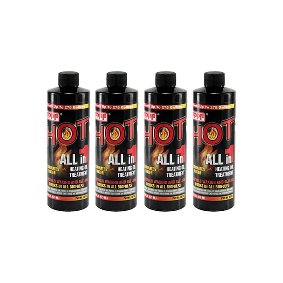 FPPF HOT 4-in-1 Heating Oil Treatment 4 Pack (16 oz Bottles)