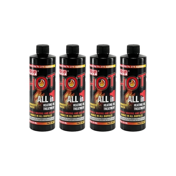 FPPF HOT 4-in-1 Heating Oil Treatment 4 Pack (16 oz Bottles)