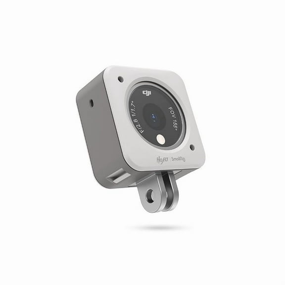 FPV Camera Mount Frame for DJI Action 2  Bigcan Action Cam Cage with Sports Camera Adapter Base, Compatible with FPV Drones, Helmet, Skateboard Shooting Use