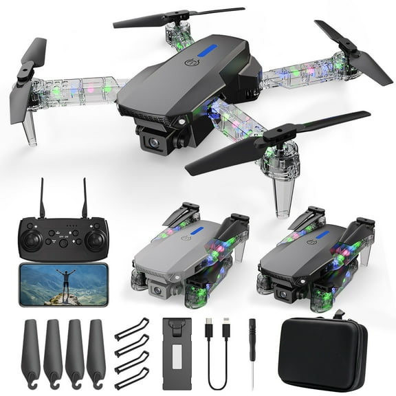 FPV Drone under $5! Cagogo 1080P HD FPV Drone, Foldable RC Quadcopter with Altitude Hold, Headless Mode Speed Adjustment,Kids AdultToys Gift, WiFi Real Time Transmission
