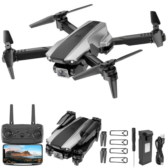 FPV Drone with VR Glasses, RC Quadcopter with Camera for Beginners, Features Altitude Hold and Gesture Control, Includes Carrying Case and Spare Parts