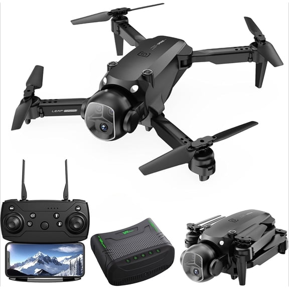 FPV Drone with Camera and VR Glasses, WiFi RC Quadcopter with Obstacle Avoidance