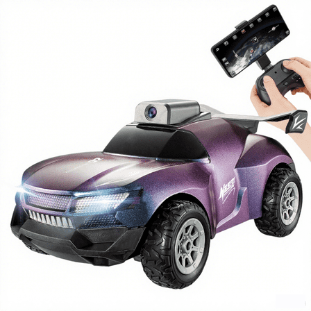 FPV Remote Control Car with 1080P Camera, 2.4Ghz RC Drift Car with Adjustable Electric High Speed for Kids Adults Christmas Birthday Gifts(Violet)