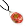 thumbnail image 1 of FPW21 Necklace Red Daisy Clear Tear Drop, 1 of 1
