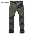 FPWNGL Fleece Warm Pants Soft Shell Waterproof Windproof Hiking Camping