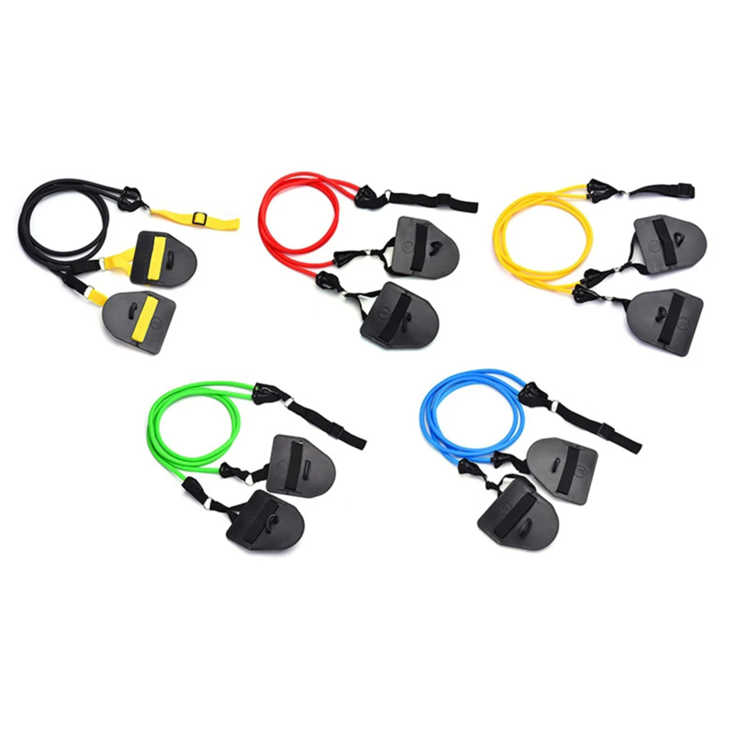 FPWNGL Swimming Arm Strength Trainer Dryland Powercord With Paddles