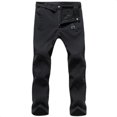 FPWNGL Winter Pants Soft Shell Waterproof Windproof Fleece Pants Men