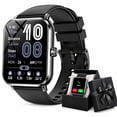 thumbnail image 1 of FPZMIU 1.83" Display Smart Watch, High-Definition Fitness Watch with Always-On Touchscreen for Men Women, Black, 1 of 7