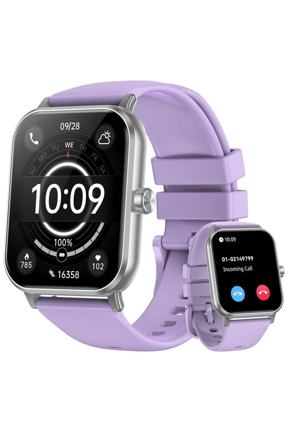 Smart Watch for Men Women ,1.83" HD Touch Screen Smart Watches,130+ Sport Modes Fitness with Android and IPhone(Purple)