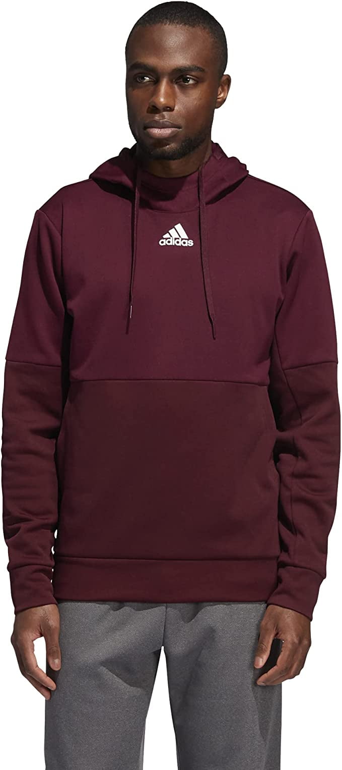 FQ0163 Adidas Men's Team Issue Pullover Collegiate Burgundy/White XL