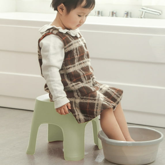 FQNRM Upgraded Bathroom Small Stool Plastic Stool Children's Stool Home Stepping Non Slip Thickened Plastic Stool Baby Low Stool Bathing Stool X